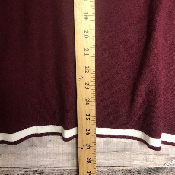 Lillusory Womens Long Sleeves Crew Neck Pullover Sweater Red Size Medium - Picture 6 of 9